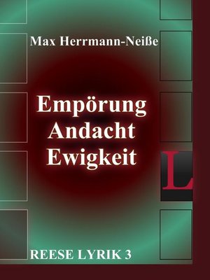 cover image of Empörung, Andacht, Ewigkeit